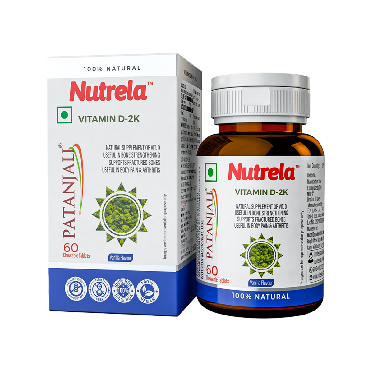 PAT NUTRELA VIT D2K NATURAL VANILA