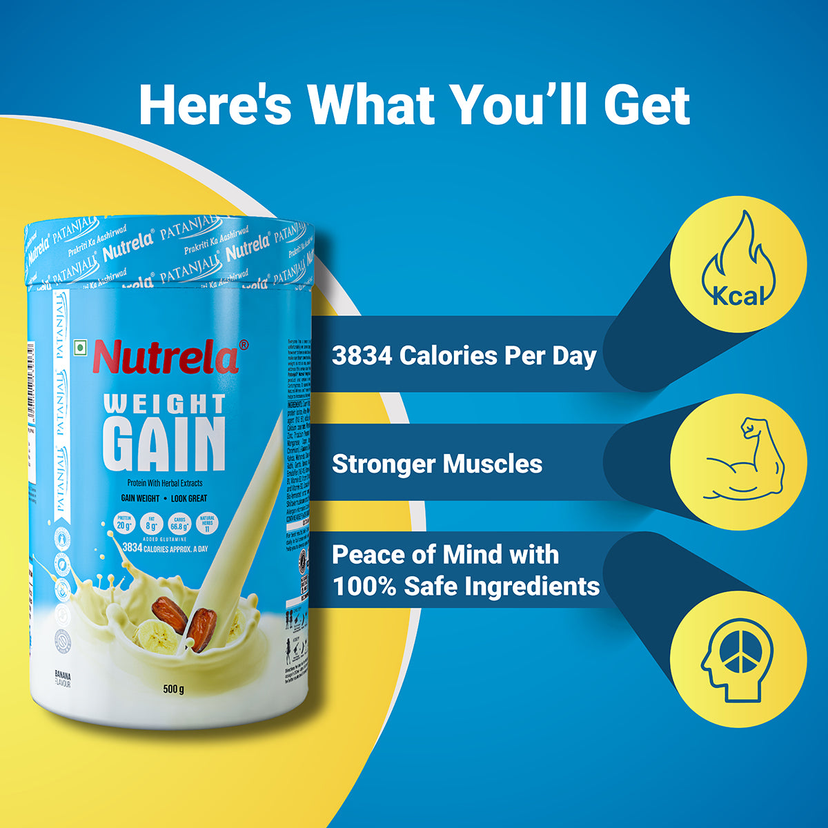 PAT NUTRELA WEIGHT GAIN 500 GM