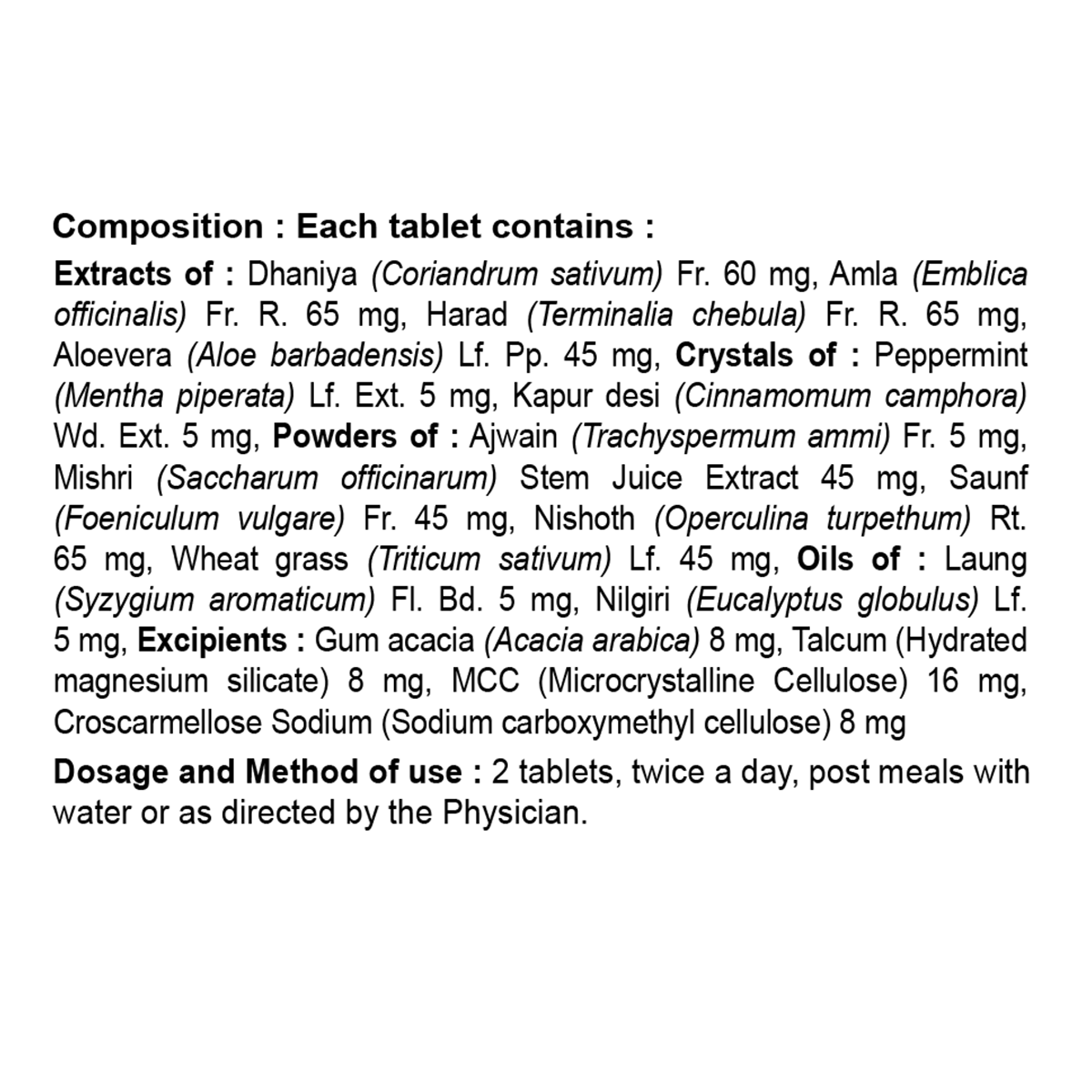 DIVYA ACIDOGRIT 60 N (600 MG)