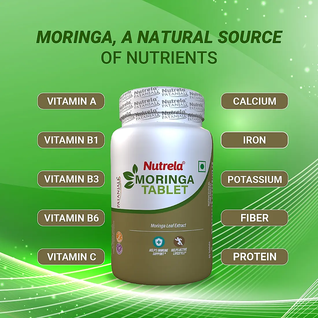 PAT. NUTRELA MORINGA TABLETS-60 NOS