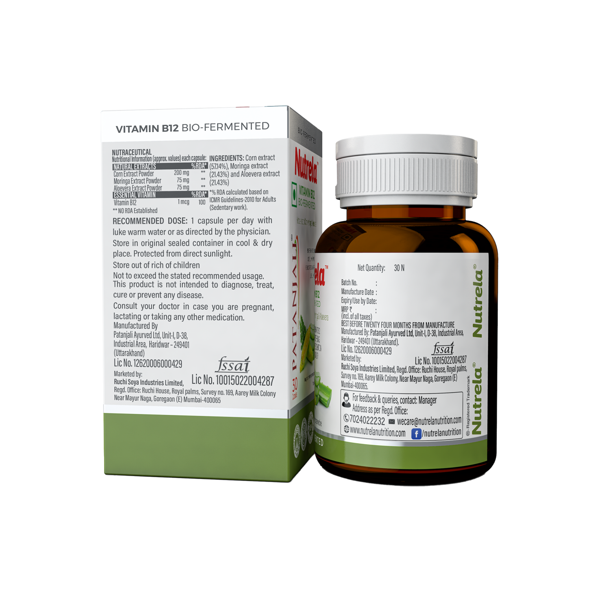 PAT NUTRELA VIT B12 NATURAL CAPSULE