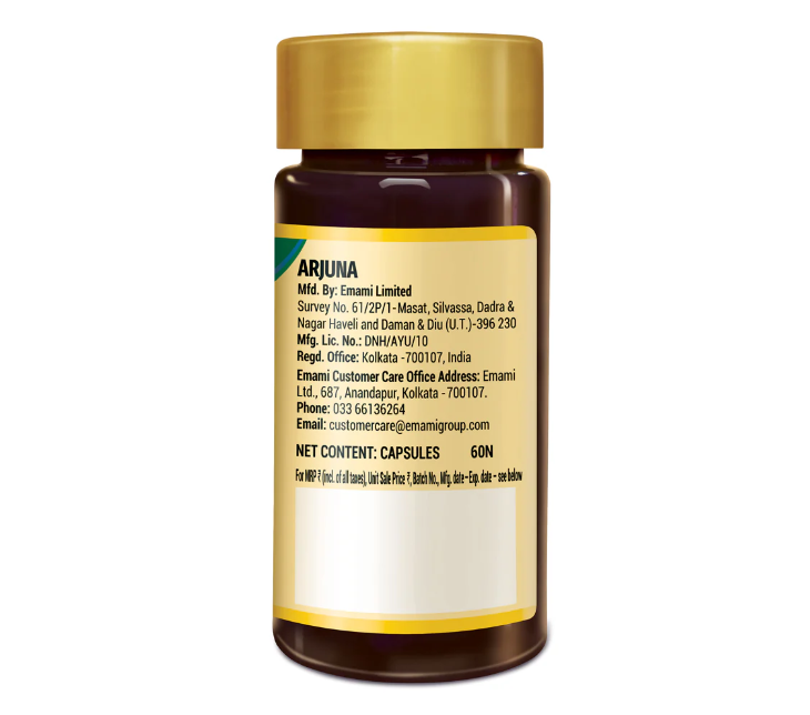 Zandu Arjuna Capsule-Ayurved Essentials