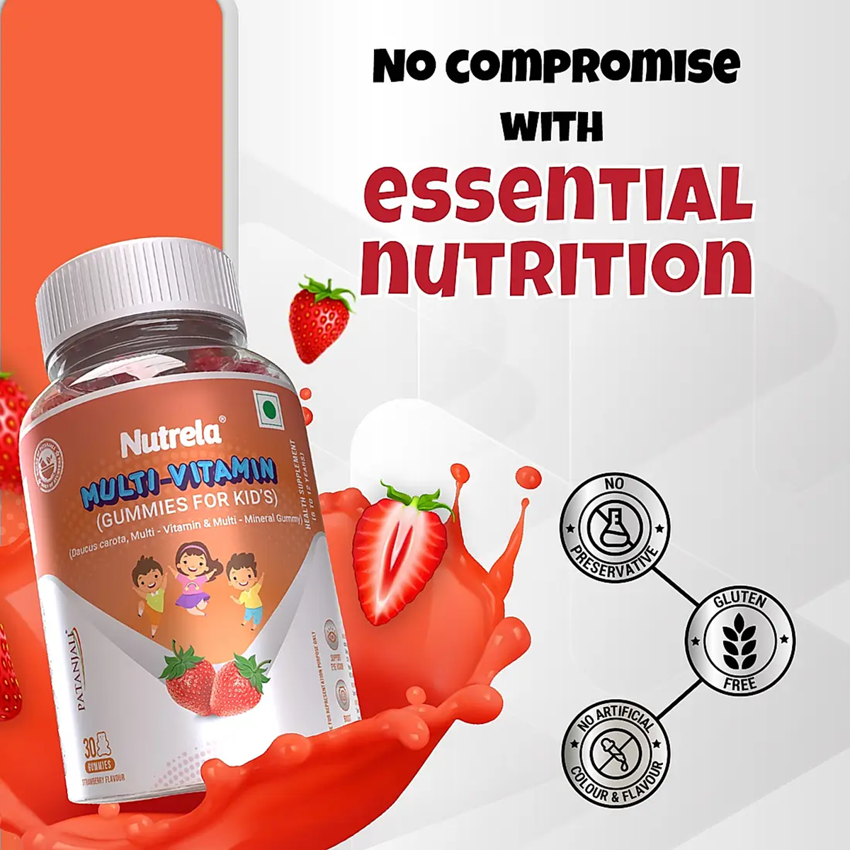NUT.MULTI-VIT.KIDS GUMMIES-STR FLV
