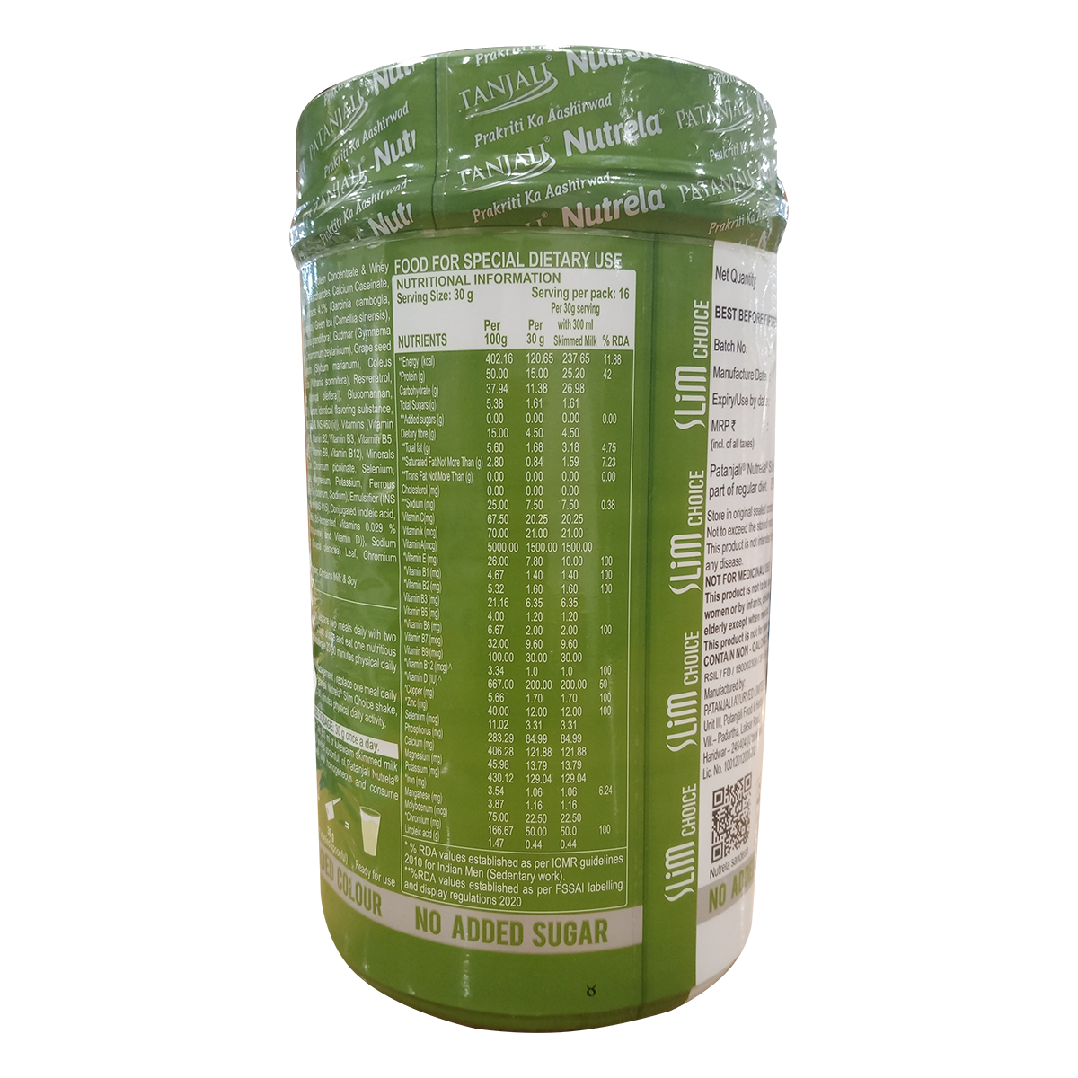 PAT NUTRELA SLIM CHOICE POWDER-500G